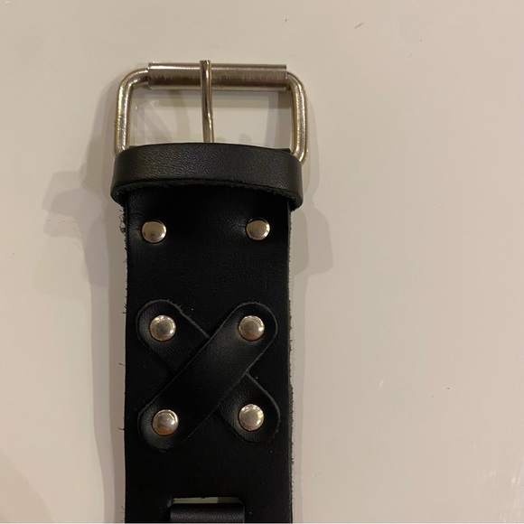 Vintage Leather Cuff Watch Bands Black - Picture 4 of 9